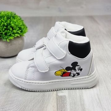 Sneakersi Copii Albi Cu Arici Malibu