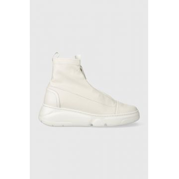 AGL sneakers din piele ELENA culoarea alb, D938517PGK06891012