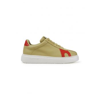 Pantofi sport din piele cu garnituri din piele intoarsa
