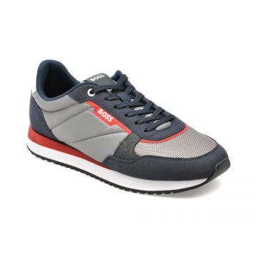 Pantofi BOSS gri, 3715, din material textil