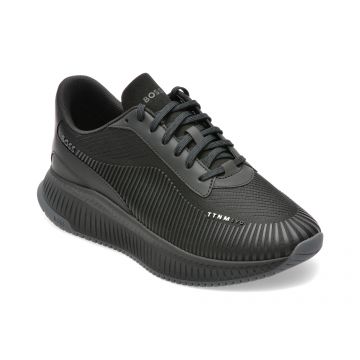 Pantofi BOSS negri, 3493, din material textil