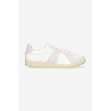 Novestă sneakers din piele culoarea alb, N974007.10Y01Y106 N974007.10Y01Y106-BLACK