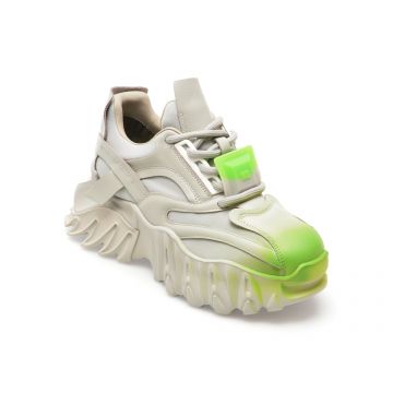 Pantofi EPICA gri, 610966, din piele naturala