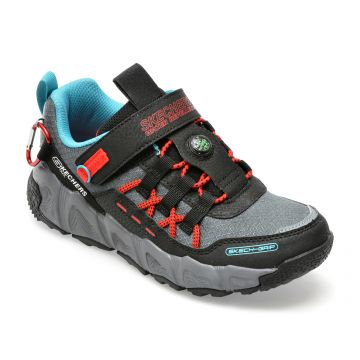 Pantofi SKECHERS negri, VELOCITREK-PRO SCO, din material textil