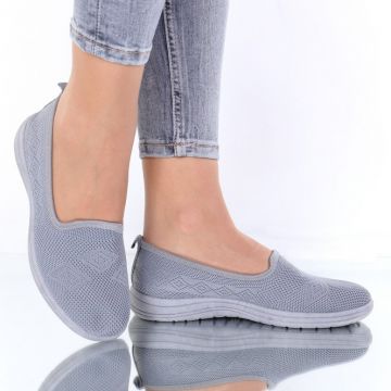 Espadrile material textil gri Ginevra