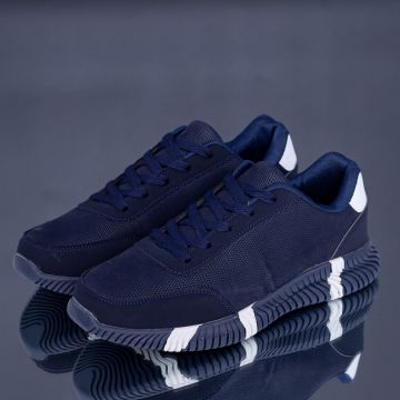 Pantofi Sport Barbati A19 Albastru inchis-Alb | Erin