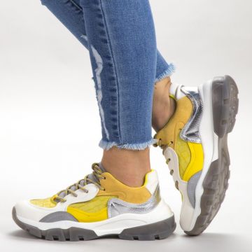Pantofi Sport Dama SK021 Yellow | Botinelli