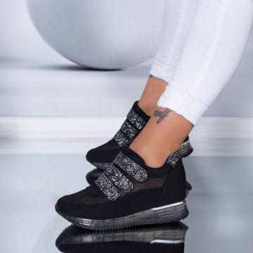 Pantofi Sport Dama SZ170 Black-Guncolor | Mei