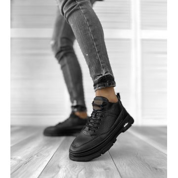 Adidasi barbati casual negri T096