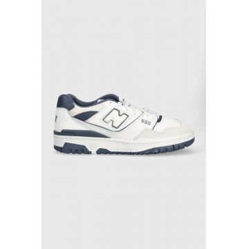New Balance sneakers 550 culoarea alb BB550STG