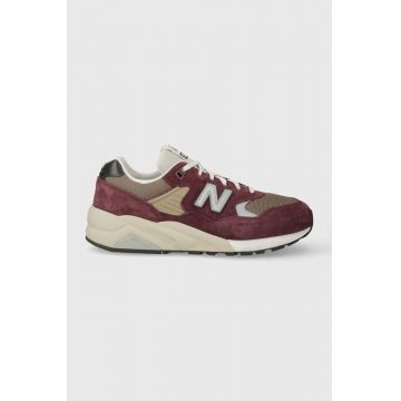 New Balance sneakers 580 culoarea bordo