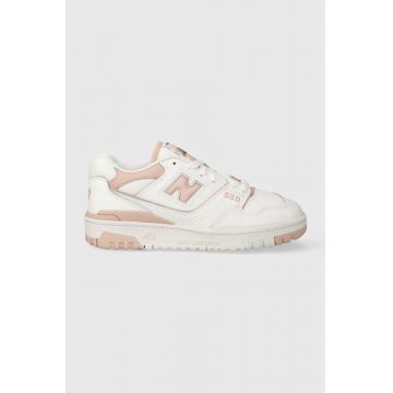 New Balance sneakers din piele 550 culoarea alb, BBW550BP