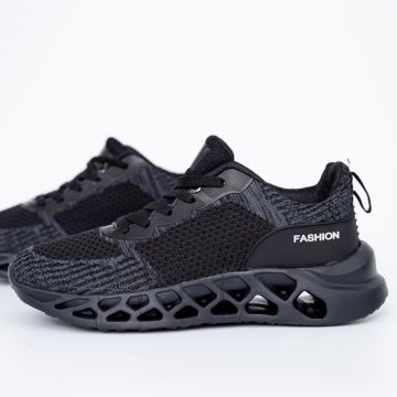 Pantofi Sport Barbati D-2-1 Negru-Gri inchis | DCF68