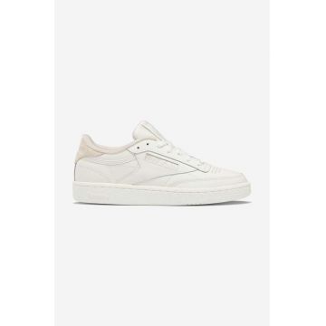 Reebok Classic sneakers din piele Club C 85 culoarea bej, GV7001 GV7001-cream
