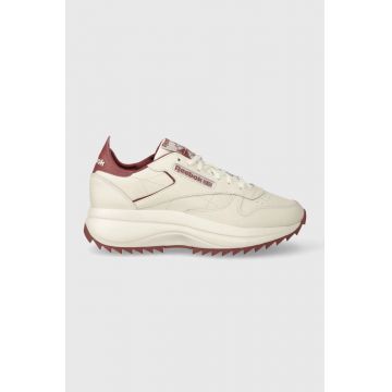 Reebok sneakers din piele Classic Leather culoarea bej