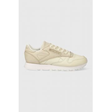 Reebok sneakers din piele Classic Leather Sea You Later culoarea bej BD3105-cream