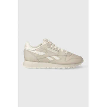 Reebok sneakers din piele culoarea bej